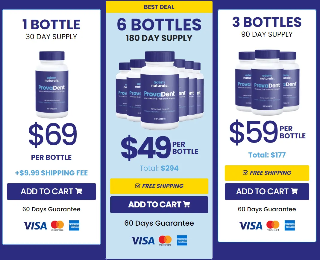 ProvaDent -pricing
